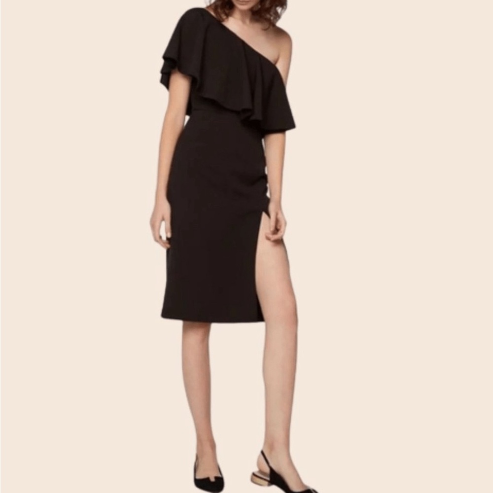 Fame & Partners One shoulder Ruffle Dress Sz 8 NWT